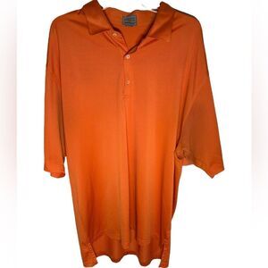 Fennec size Xxl Orange Golf Polo Shirt short sleeve. Breathable,sports,athletic